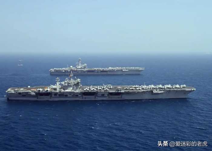 又一艘美航母抵达台湾近海，大批解放军战机突袭台海，从容应对