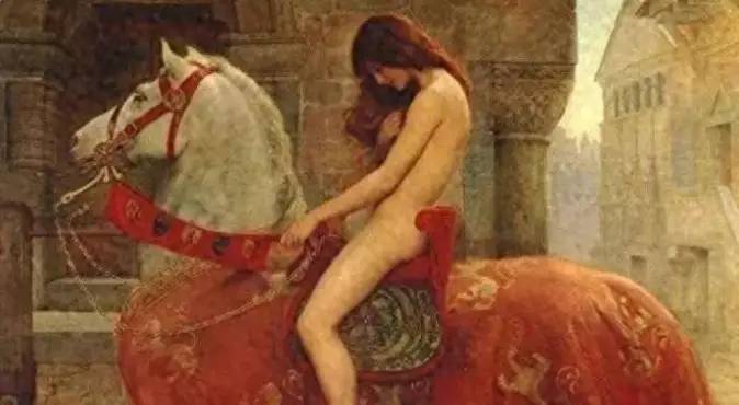 罕见老照片：骑在马背上的全裸女艺人,惨遭蹂躏